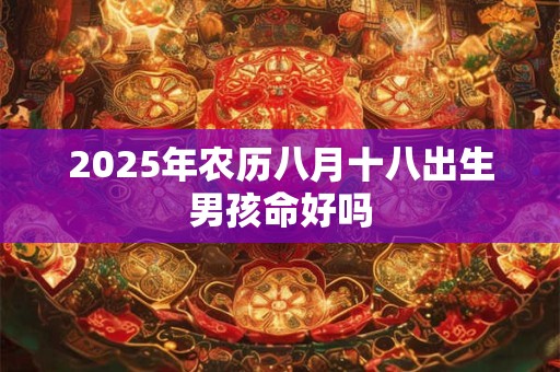 2025年农历八月十八出生男孩命好吗