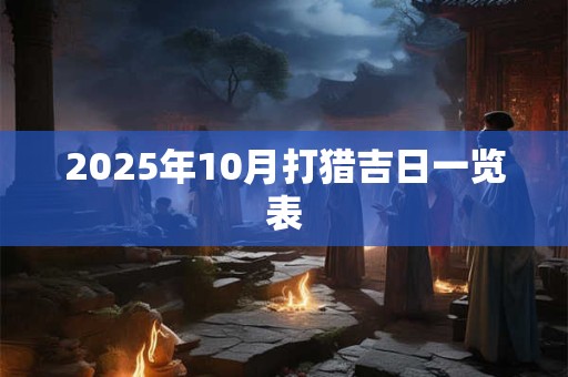 2025年10月打猎吉日一览表