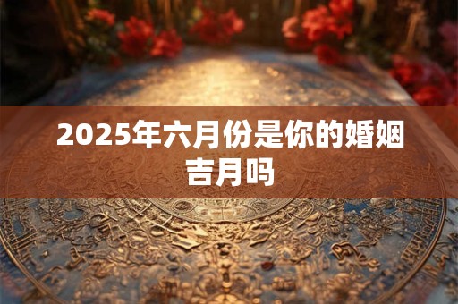 2025年六月份是你的婚姻吉月吗