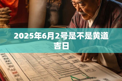 2025年6月2号是不是黄道吉日