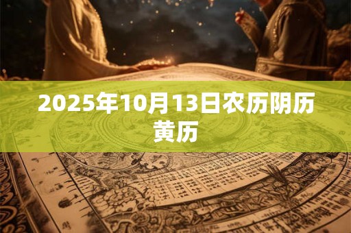 2025年10月13日农历阴历黄历