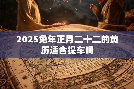 2025兔年正月二十二的黄历适合提车吗