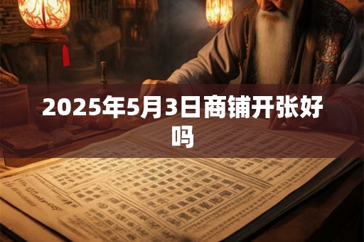 2026年5月3日商铺开张好吗 2026年5月3日商铺开张好吗
