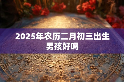 2025年农历二月初三出生男孩好吗 2025年农历二月初三出生男孩好吗