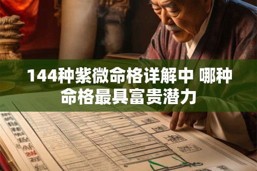 144种紫微命格详解中 哪种命格最具富贵潜力