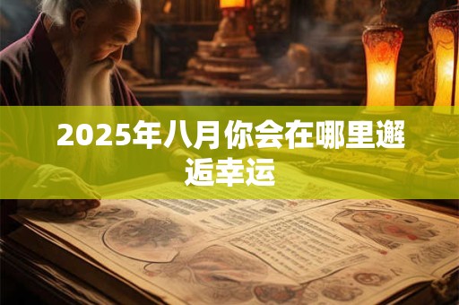 2025年八月你会在哪里邂逅幸运