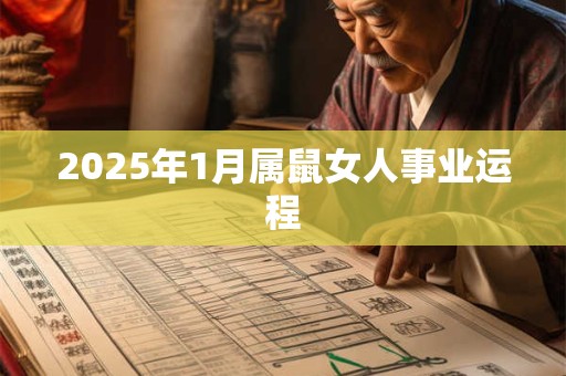 2025年1月属鼠女人事业运程