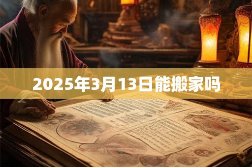 2025年3月13日能搬家吗