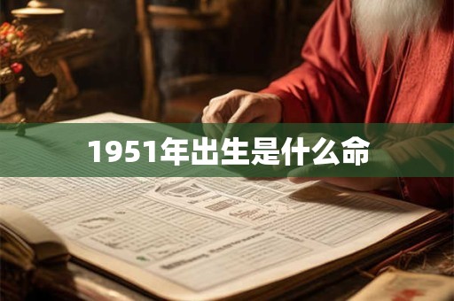 1951年出生是什么命