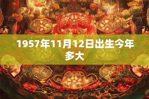 1957年11月12日出生今年多大