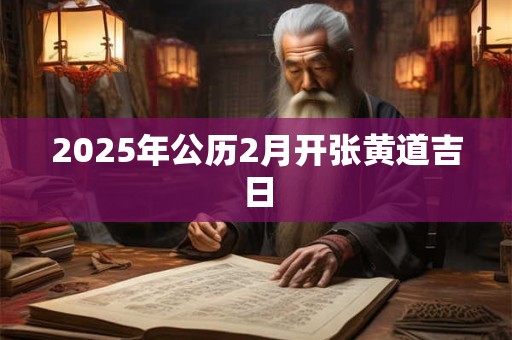 2025年公历2月开张黄道吉日