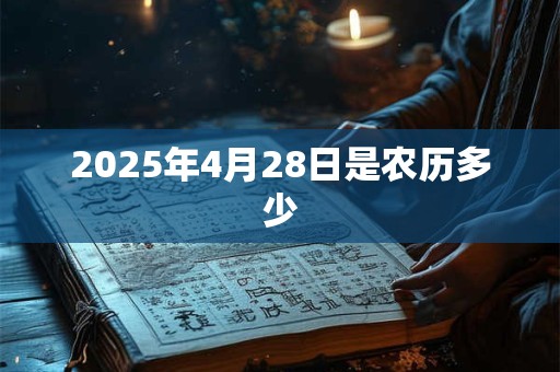 2025年4月28日是农历多少