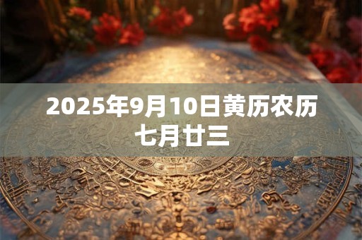 2025年9月10日黄历农历七月廿三