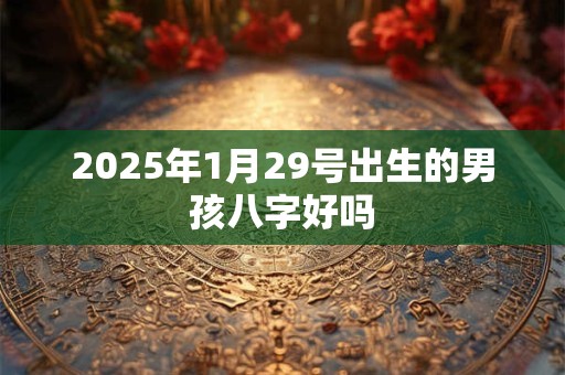 2025年1月29号出生的男孩八字好吗