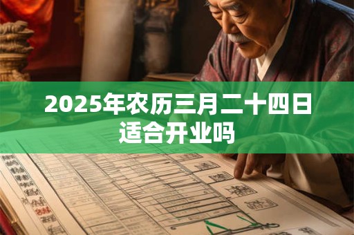2025年农历三月二十四日适合开业吗