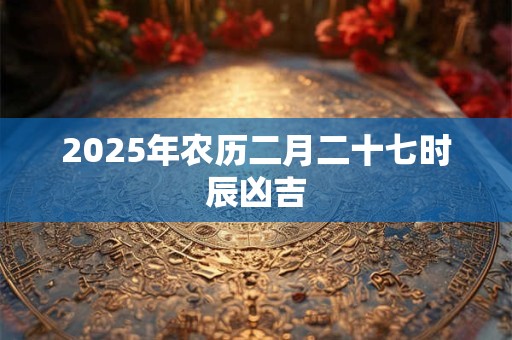 2025年农历二月二十七时辰凶吉 2025年农历二月二十七时辰凶吉