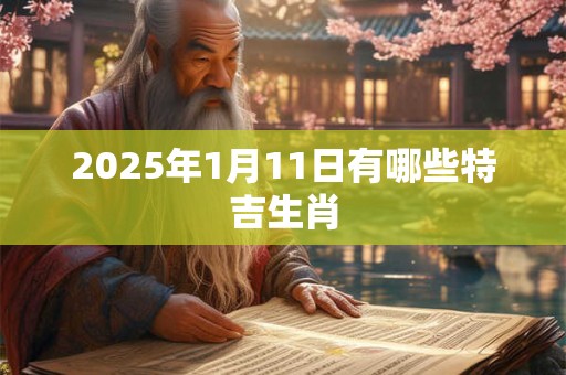 2025年1月11日有哪些特吉生肖