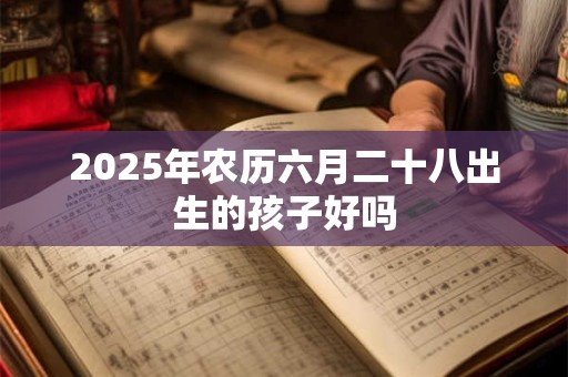 2025年农历六月二十八出生的孩子好吗