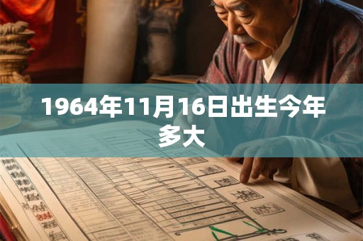 1964年11月16日出生今年多大