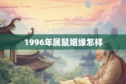 1996年属鼠姻缘怎样