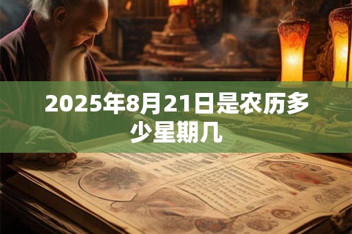 2025年8月21日是农历多少星期几