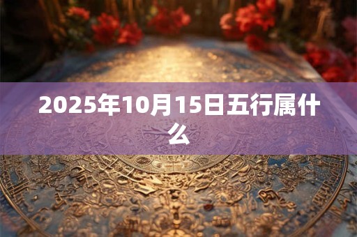 2025年10月15日五行属什么 2025年10月15日五行属什么