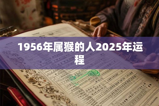 1956年属猴的人2025年运程