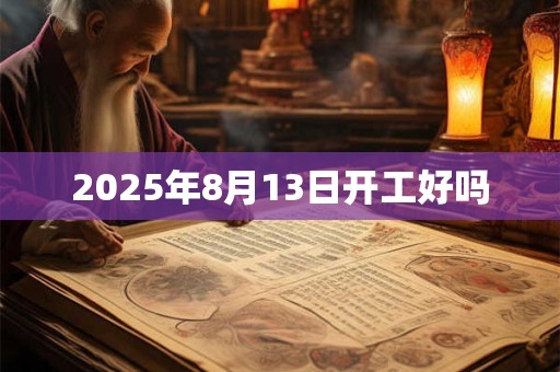 2025年8月13日开工好吗