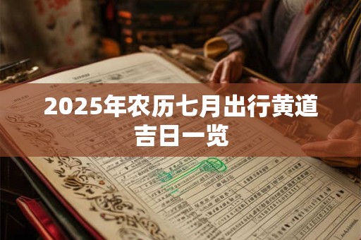 2026年农历七月出行黄道吉日一览 2026年农历七月出行黄道吉日一览