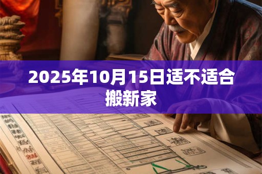 2025年10月15日适不适合搬新家