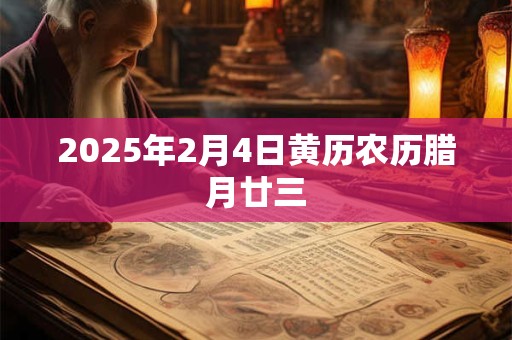 2025年2月4日黄历农历腊月廿三