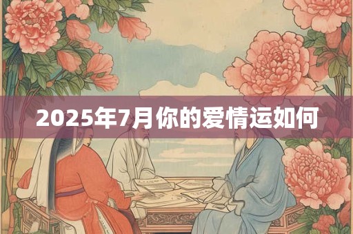2025年7月你的爱情运如何 2025年7月你的爱情运如何