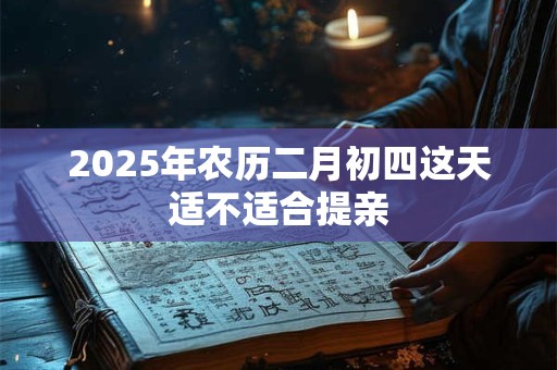 2025年农历二月初四这天适不适合提亲