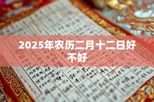 2025年农历二月十二日好不好