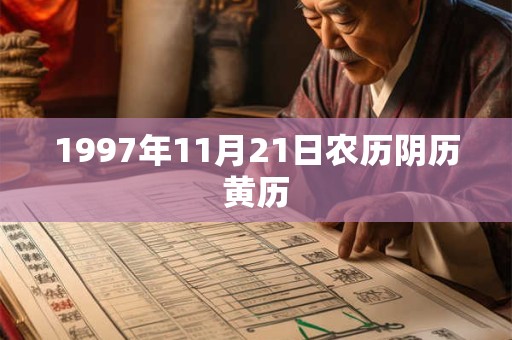 1997年11月21日农历阴历黄历