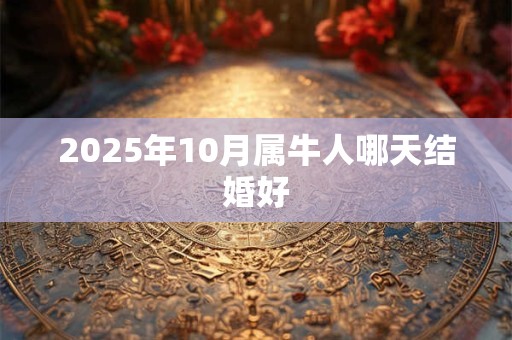 2025年10月属牛人哪天结婚好