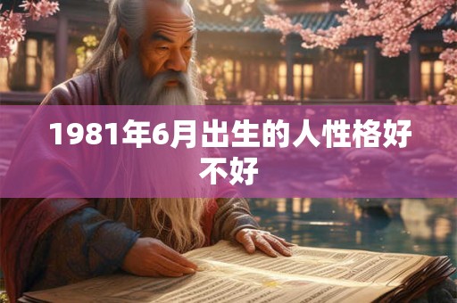 1981年6月出生的人性格好不好
