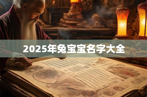 2025年兔宝宝名字大全