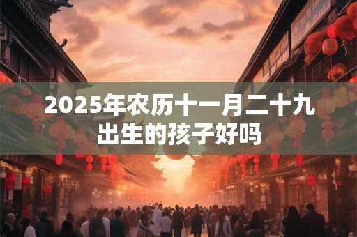 2025年农历十一月二十九出生的孩子好吗