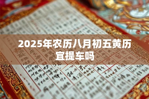 2025年农历八月初五黄历宜提车吗