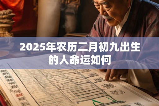 2025年农历二月初九出生的人命运如何