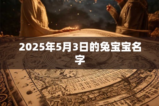 2025年5月3日的兔宝宝名字