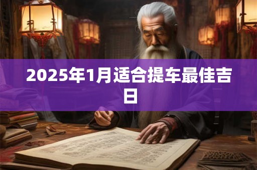 2025年1月适合提车最佳吉日