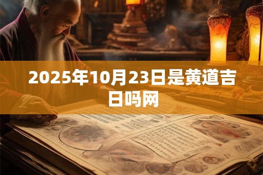 2025年10月23日是黄道吉日吗网