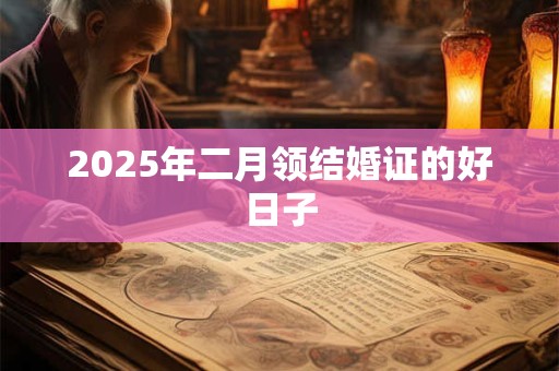 2025年二月领结婚证的好日子