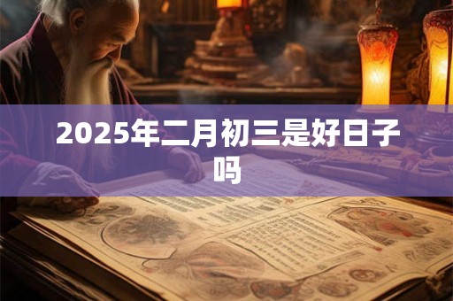 2025年二月初三是好日子吗