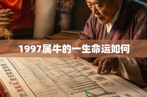 1997属牛的一生命运如何 1997属牛的一生命运如何