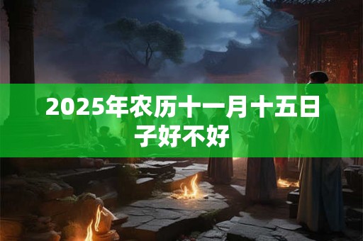 2025年农历十一月十五日子好不好