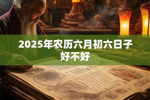 2025年农历六月初六日子好不好