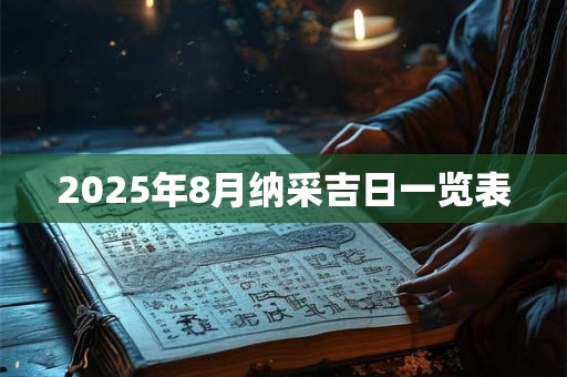 2025年8月纳采吉日一览表